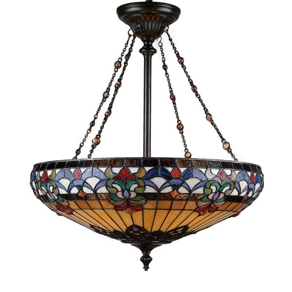 slide 2 of 2, Quoizel Belle Fleur 4-light Vintage Bronze Pendant