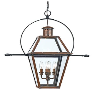 Copper Grove Kran 4-light Aged Copper Outdoor Hanging Lantern
