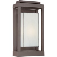 shop quoizel powell 1 light western bronze outdoor wall sconce