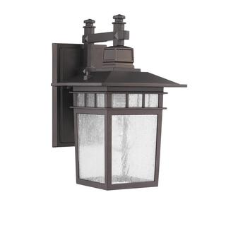 Shop Chloe Transitional 1-light Dark Bronze Outdoor Wall Light Fixture ...