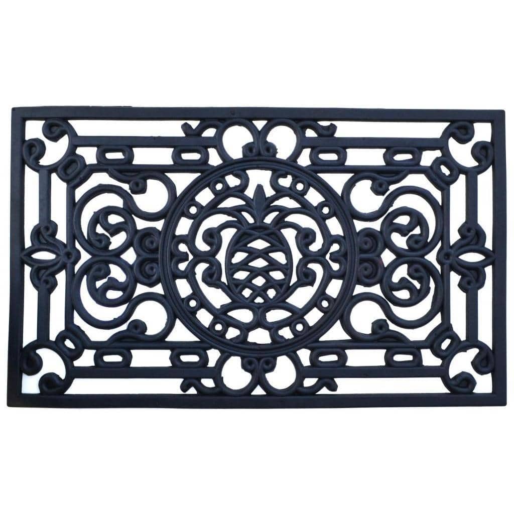 Pineapple Rectangle Rubber Mat (2'6 x 1'6) - 2'6 x 1'6