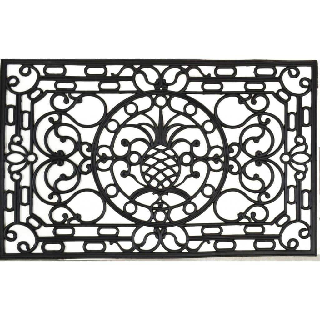 Pineapple Rectangle Rubber Mat (4' x 2'6) - 4' x 2'6