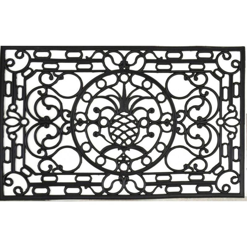 Pineapple Rectangle Rubber Mat (4' x 2'6) - 4' x 2'6