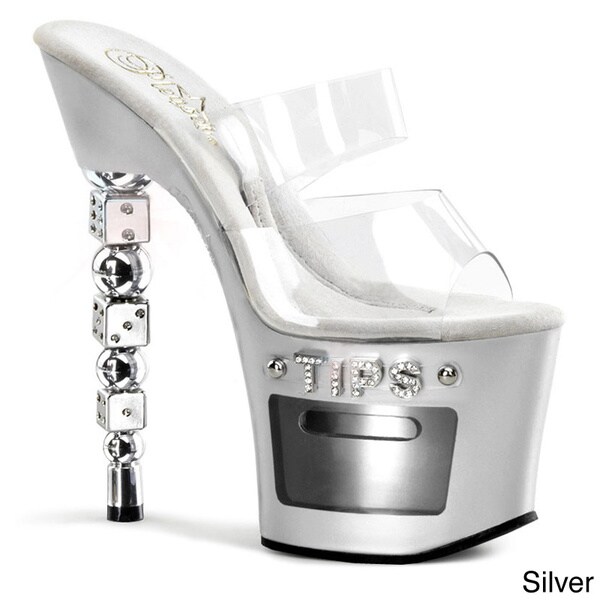 Shop Pleaser 'Dice7022' Women's 7inch Rhinestones Embellished