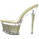 Pleaser Women's 'Illusion-651' Textured Platform Slide Heels - Free ...