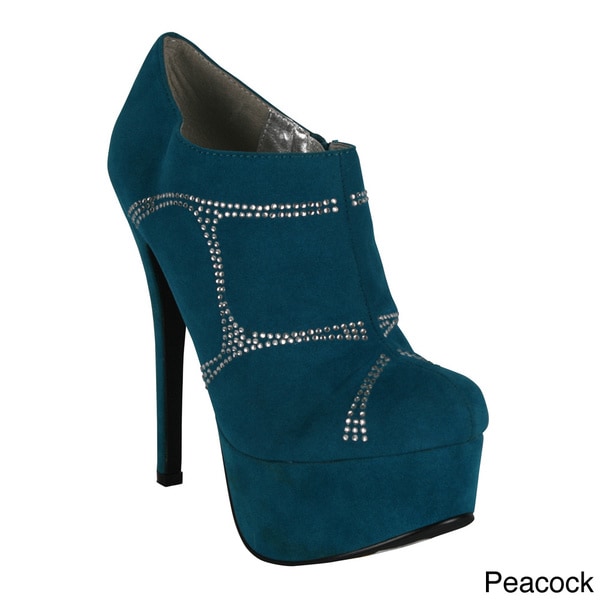 Mark & Maddux Women's 'Russell 01' Stiletto Platform Ankle Booties Booties