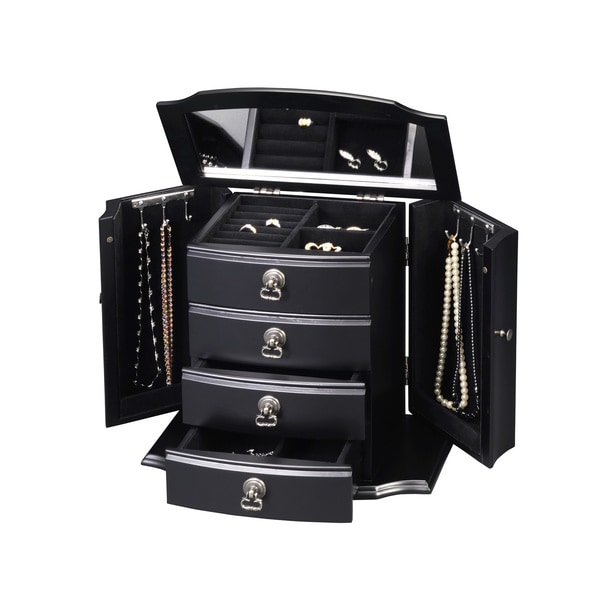 black jewelry chest