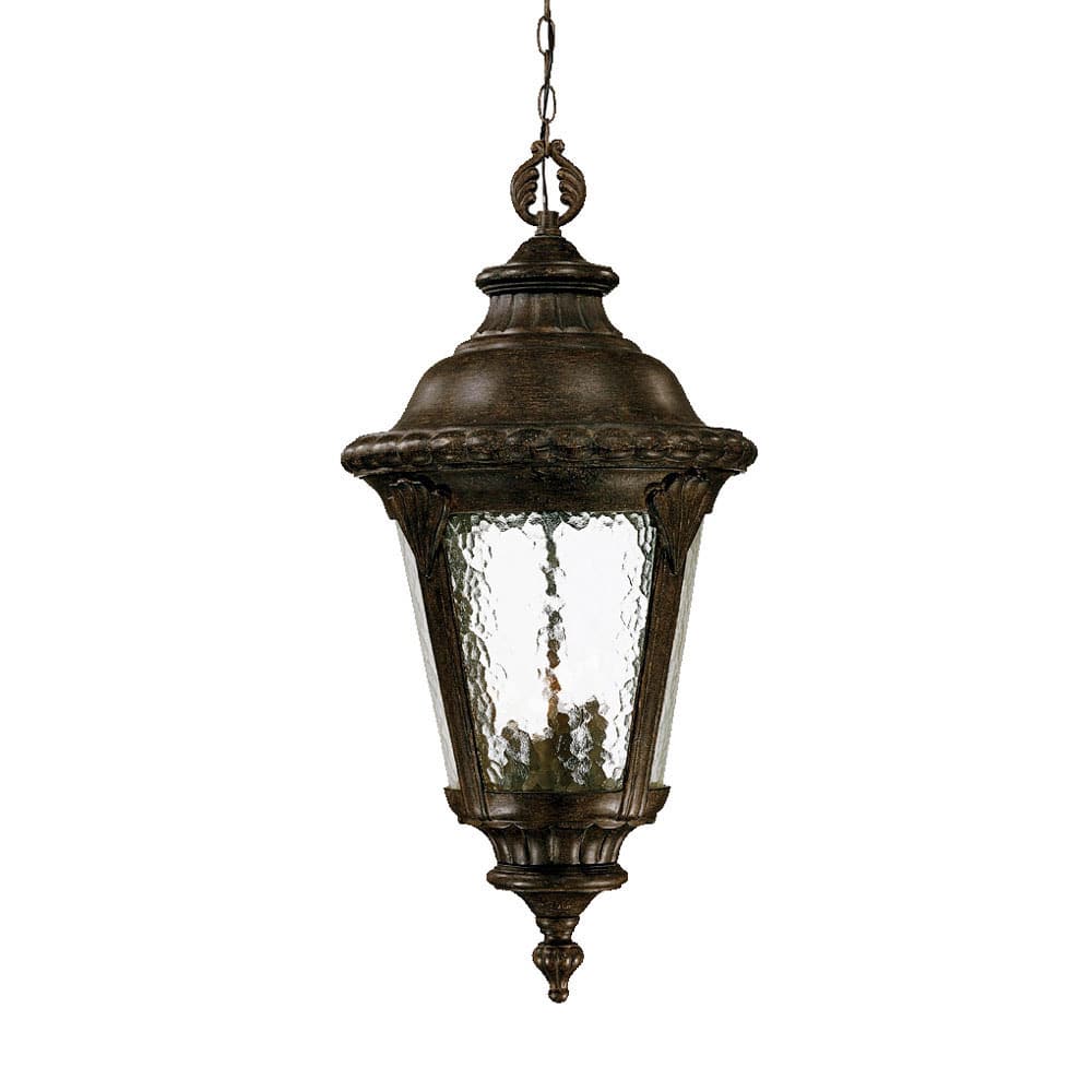 Surrey 4-light Black Coral Outdoor Hanging Lantern