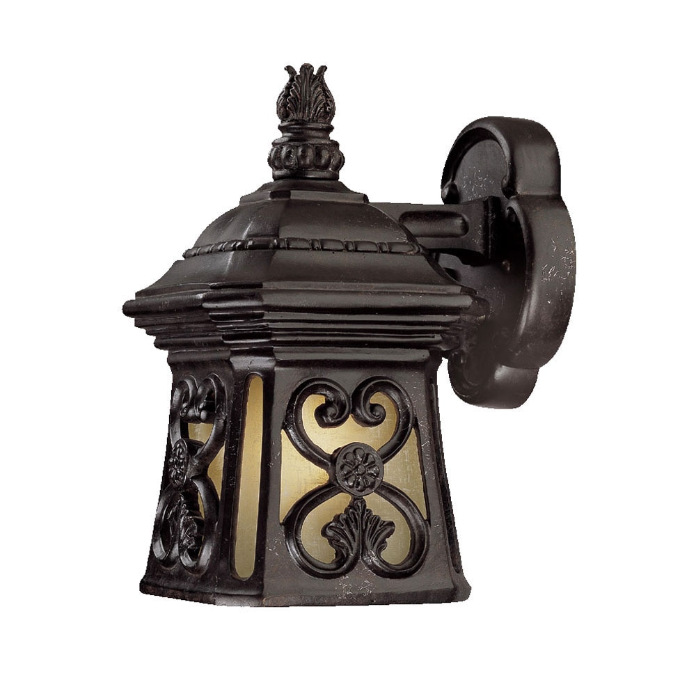 Manorgate Collection Wall mount 1 light Outdoor Marbleized Mahogany Light Fixture