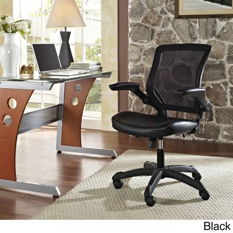 Porch & Den Williamsburg Veer Mesh Back / Vinyl Seat Office Chair