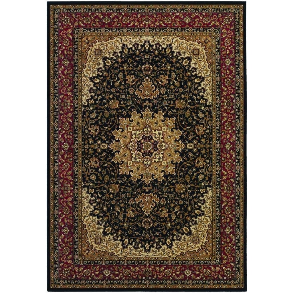 Izmir Royal Kashan/ Black Area Rug (311 X 53)