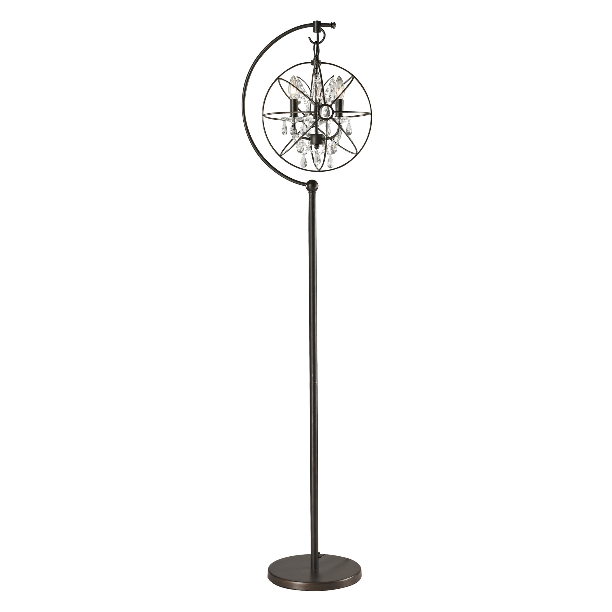 crystal globe floor lamp