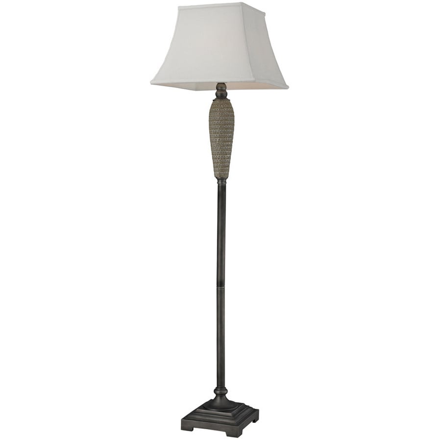 Hgtv Home Glazed Ceramic 3 light Pewter Accents Floor Lamp