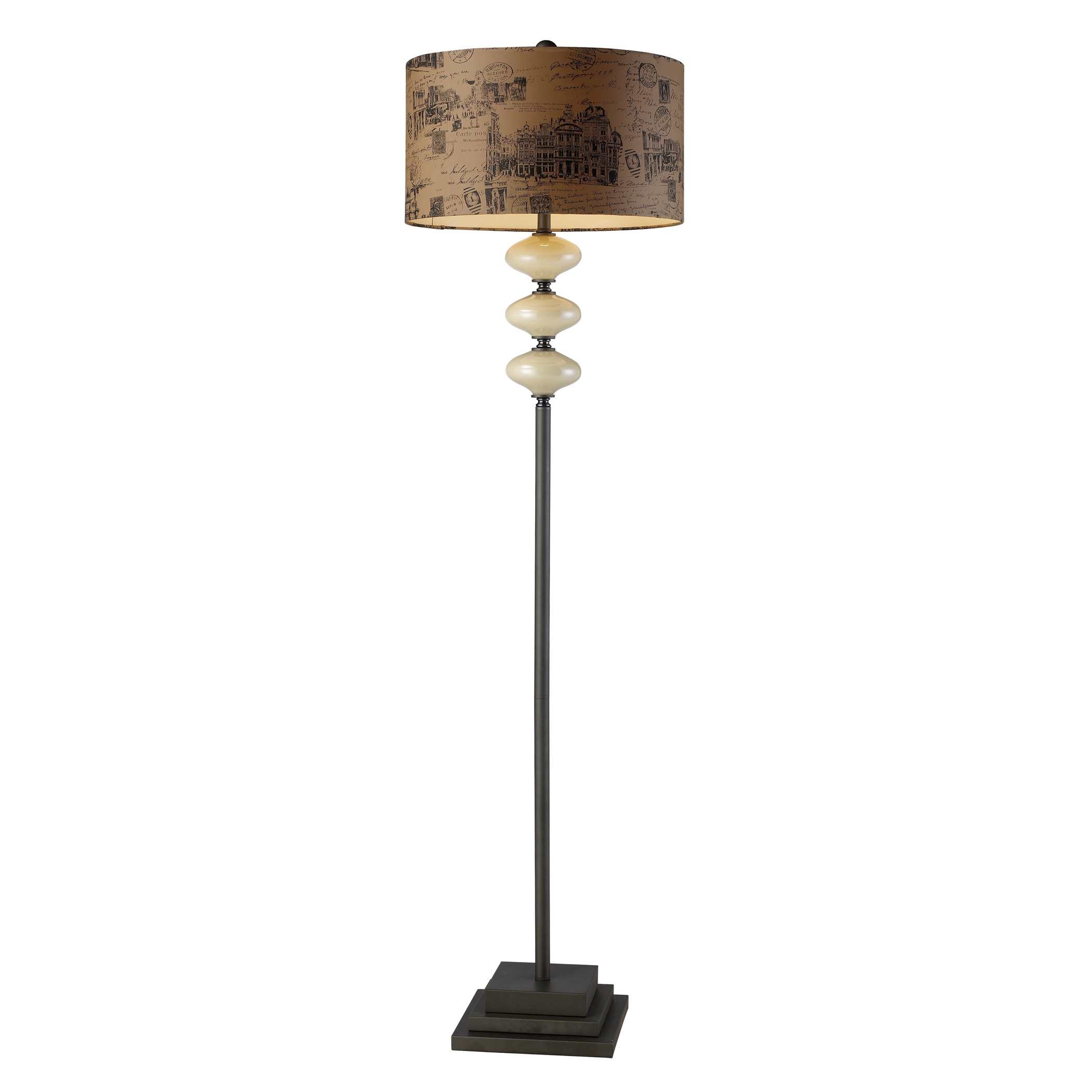 Brantley Cream Postcard Shade Floor Lamp