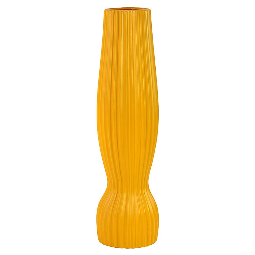 Yellow Ceramic Vase (YellowDimensions 18 inches high x 5 inches wide UPC 877101201809 CeramicColor YellowDimensions 18 inches high x 5 inches wide UPC 877101201809)