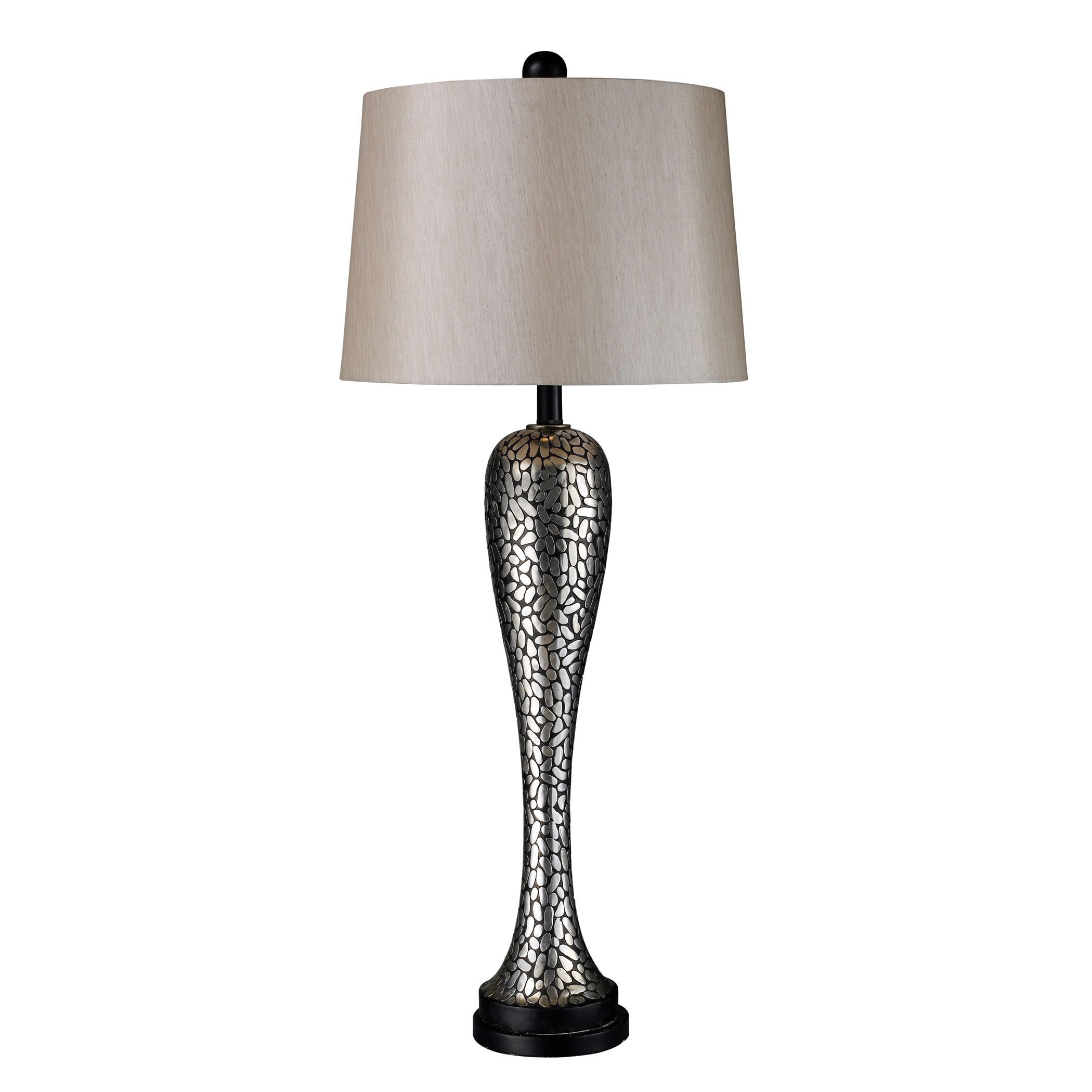 Samson 1 light Eclipse Silver Table Lamp