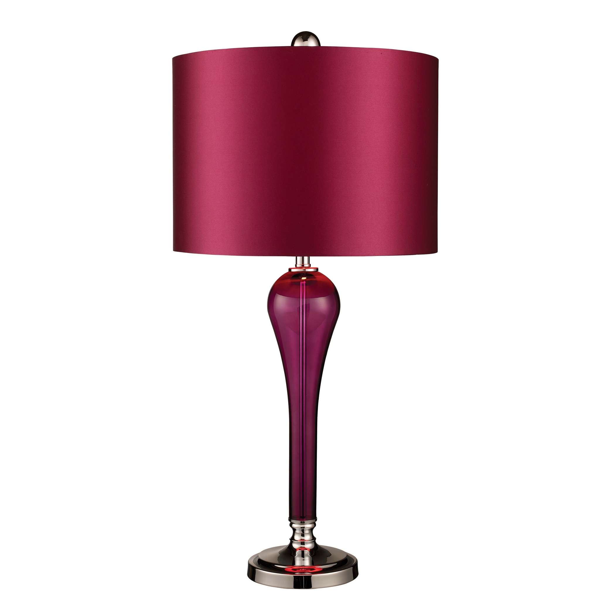 Sparrow 1 light Whipped Plum Table Lamp