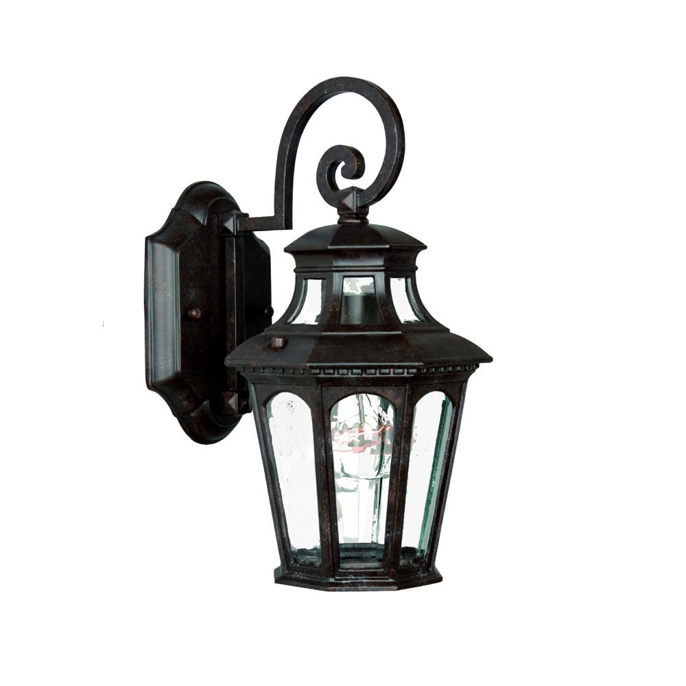 Newcastle Collection Wall Mount 1 light Outdoor Marbleized Mahogany Light Fixture