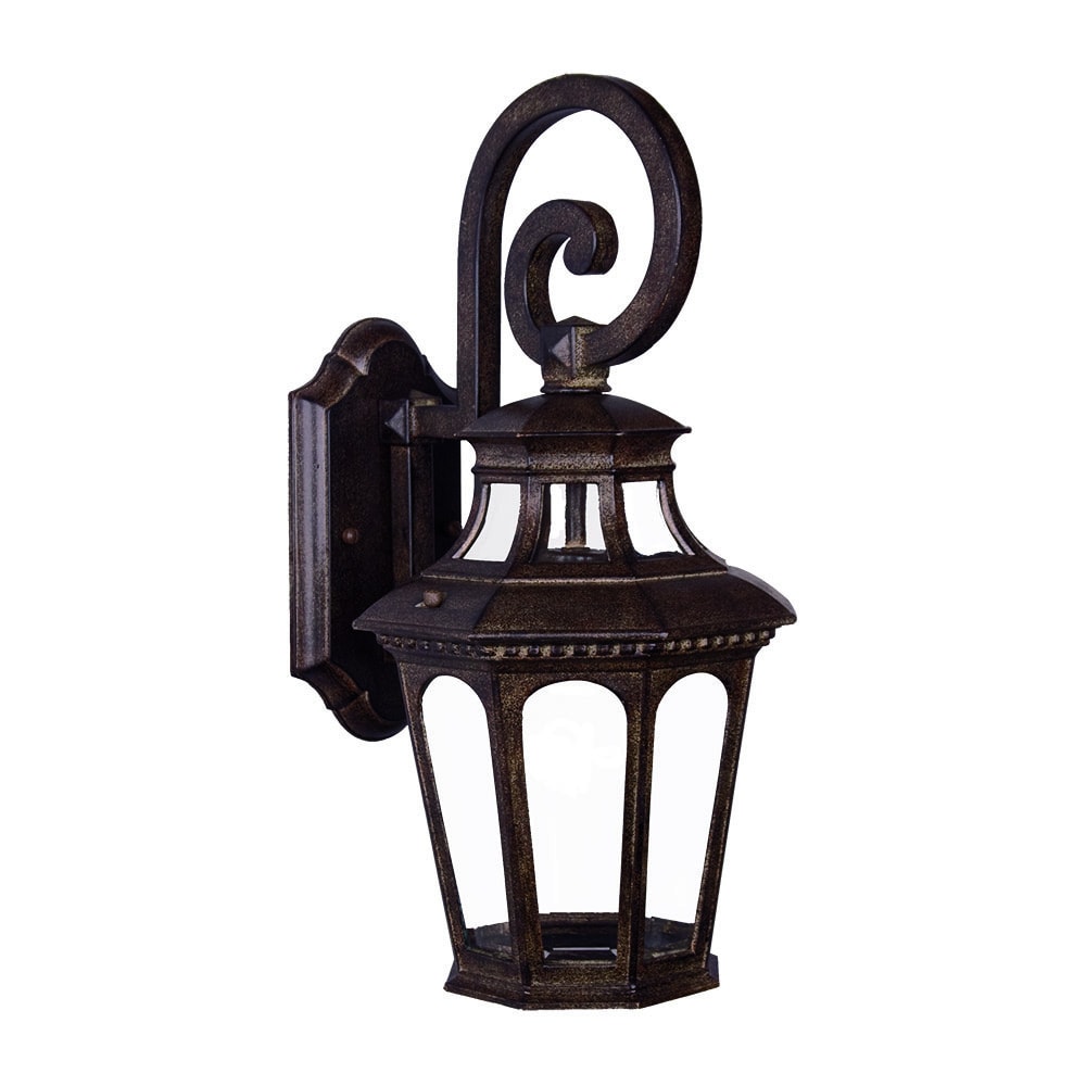 Newcastle Collection Wall mount 1 light Outdoor Black Coral Light Fixture