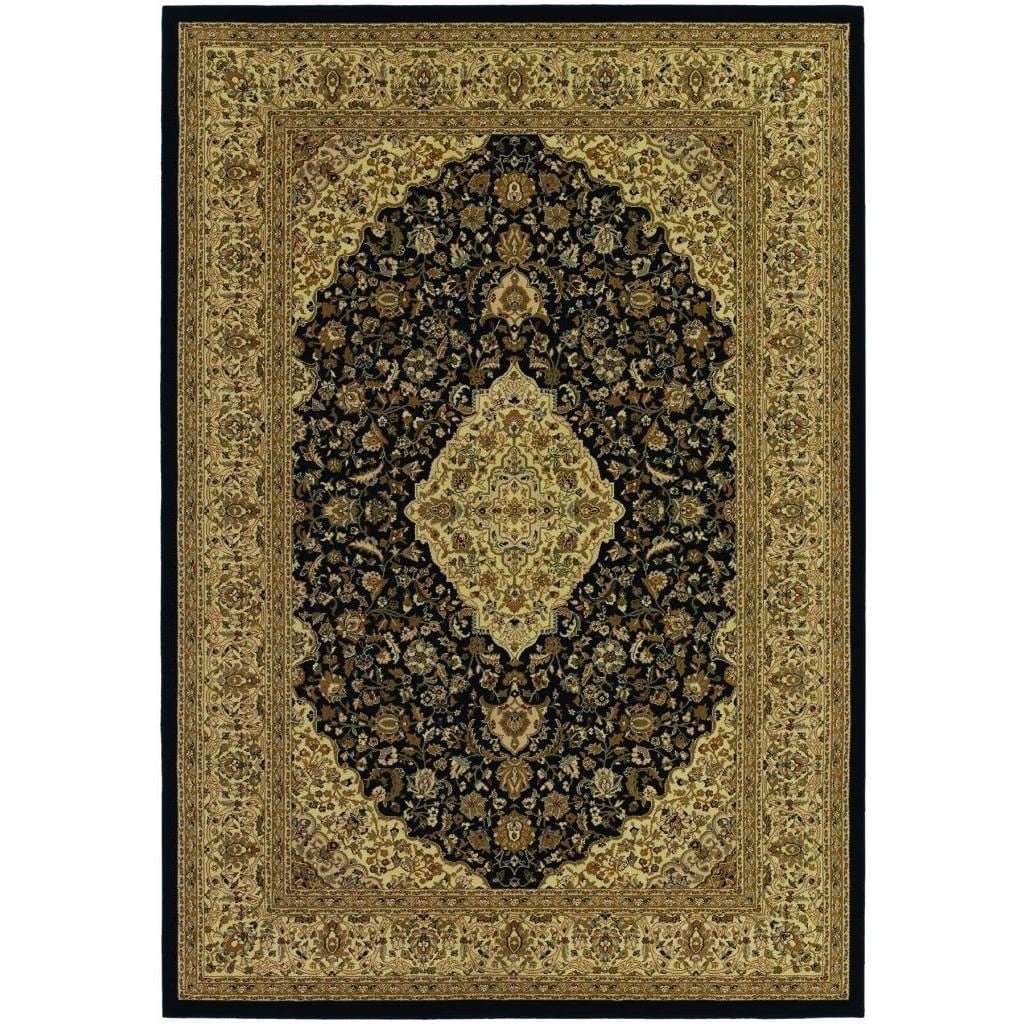 Izmir All Over Heriz/ Black Area Rug (311 X 53) (BlackSecondary colors Burgundy, gold, grey, ivory and redPattern FloralTip We recommend the use of a non skid pad to keep the rug in place on smooth surfaces.All rug sizes are approximate. Due to the dif