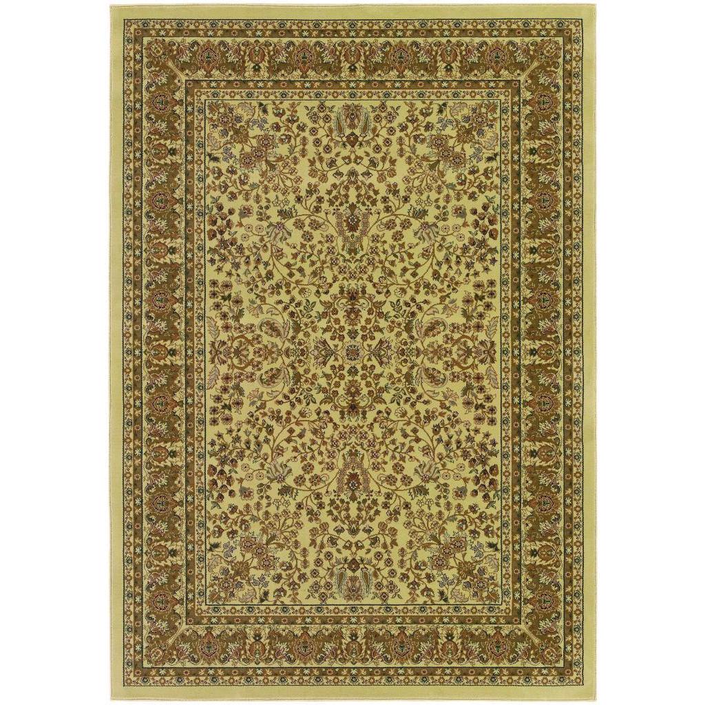 Izmir Floral Mashhad/ Ivory Area Rug (710 X 112)