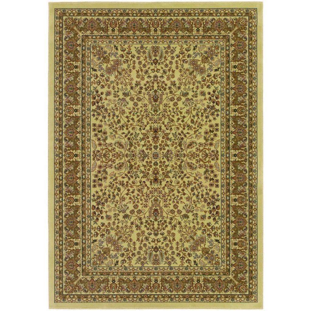 Izmir Floral Mashhad/ Ivory Area Rug (710 X 112) (IvorySecondary colors Black, burgundy, gold and greyPattern FloralTip We recommend the use of a non skid pad to keep the rug in place on smooth surfaces.All rug sizes are approximate. Due to the differe