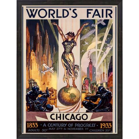 Glen C. Sheffer 'Chicago World's Fair 1933' Framed Art