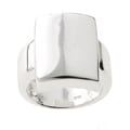 Mondevio Sterling Silver Shiny Square Ring