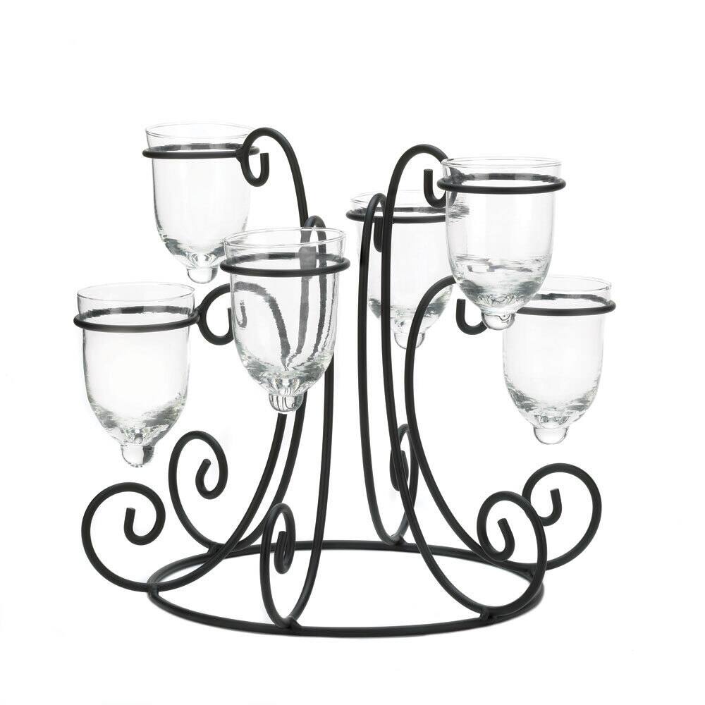 Wrought Iron Candle Display