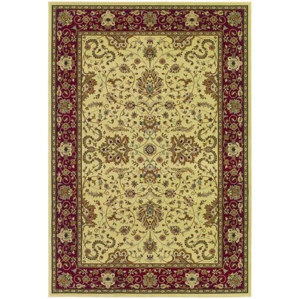 Izmir Floral Bijar/ Ivory Area Rug (311 x 53)