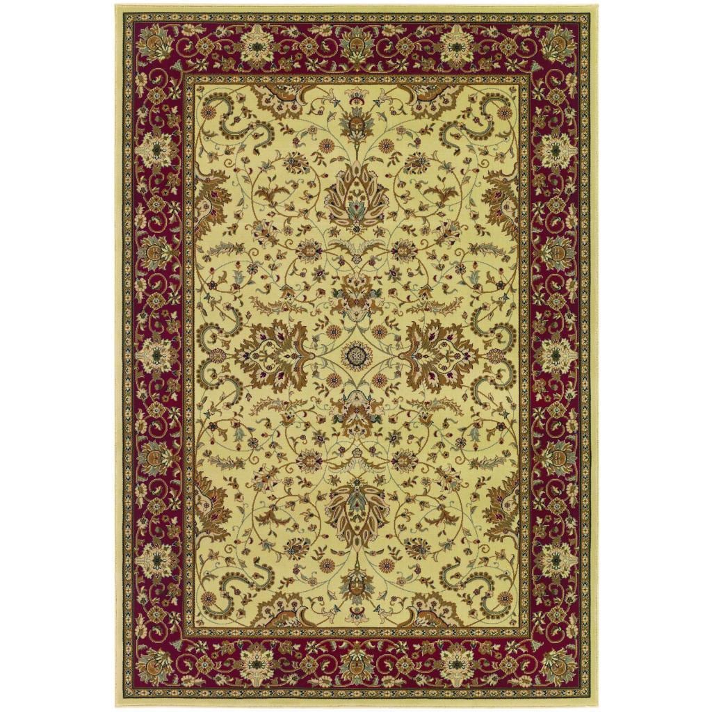 Izmir Floral Bijar/ Ivory Area Rug (710 X 112) (IvorySecondary colors Black, gold, green, grey, ivory and redPattern FloralTip We recommend the use of a non skid pad to keep the rug in place on smooth surfaces.All rug sizes are approximate. Due to the 