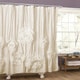 preview thumbnail 1 of 16, Silver Orchid Bara Ruffle Flower Trim Shower Curtain