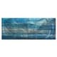 preview thumbnail 4 of 10, NAY 'Ocean View' Abstract Blue Painting Art on Colored Metal Multi - Large
