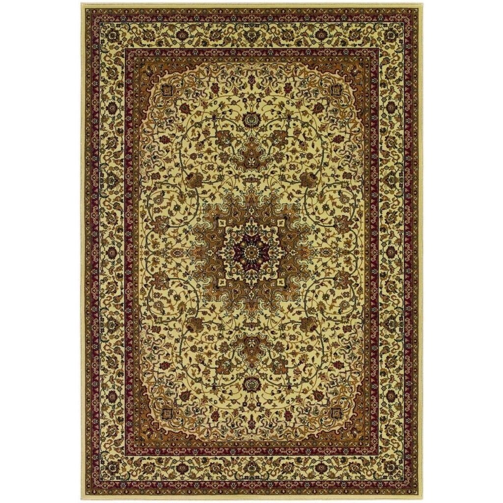 Izmir Royal Kashan/ Ivory Area Rug (311 X 53) (IvorySecondary colors Black, Gold, Green, Ivory and RedPattern FloralTip We recommend the use of a non skid pad to keep the rug in place on smooth surfaces.All rug sizes are approximate. Due to the differe