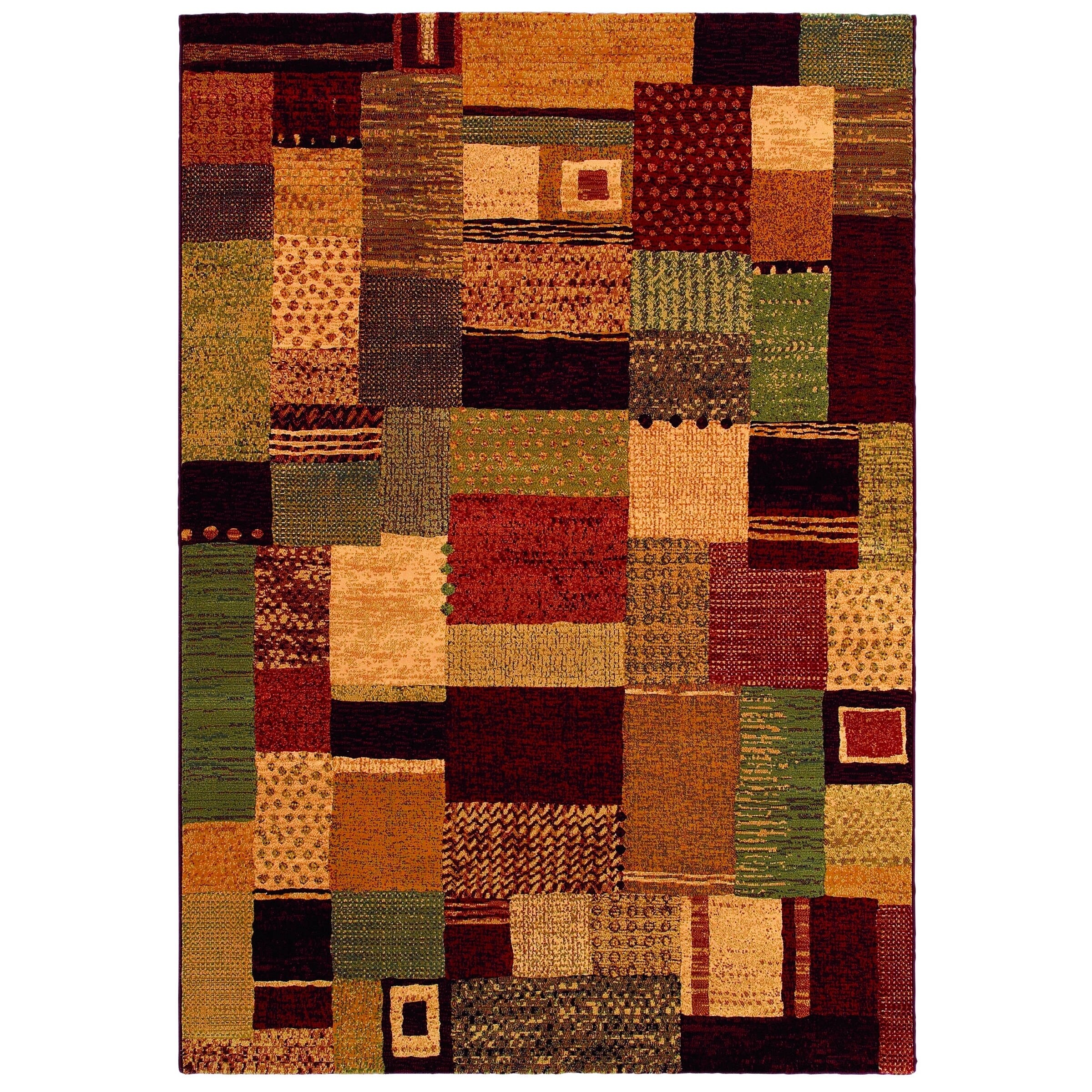 Easton Maribel/ Mustard multi Power Loomed Area Rug (53 X 76) (MustardSecondary colors Adobe, Black, Brown, Green, Salmon, Sea Mist, Spiced PumpkinPattern AbstractTip We recommend the use of a non skid pad to keep the rug in place on smooth surfaces.Al