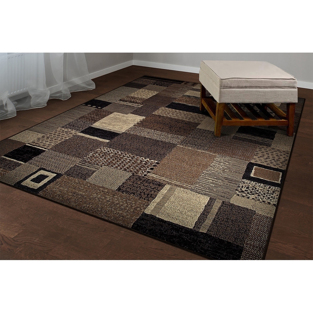 Easton Maribel/ Ivory grey Power Loomed Area Rug (710 X 112)