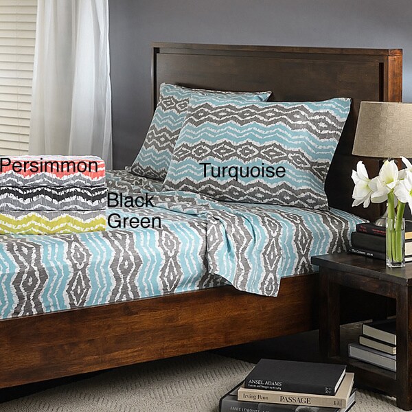 Strada Ikat Sateen All Cotton Sheet Set