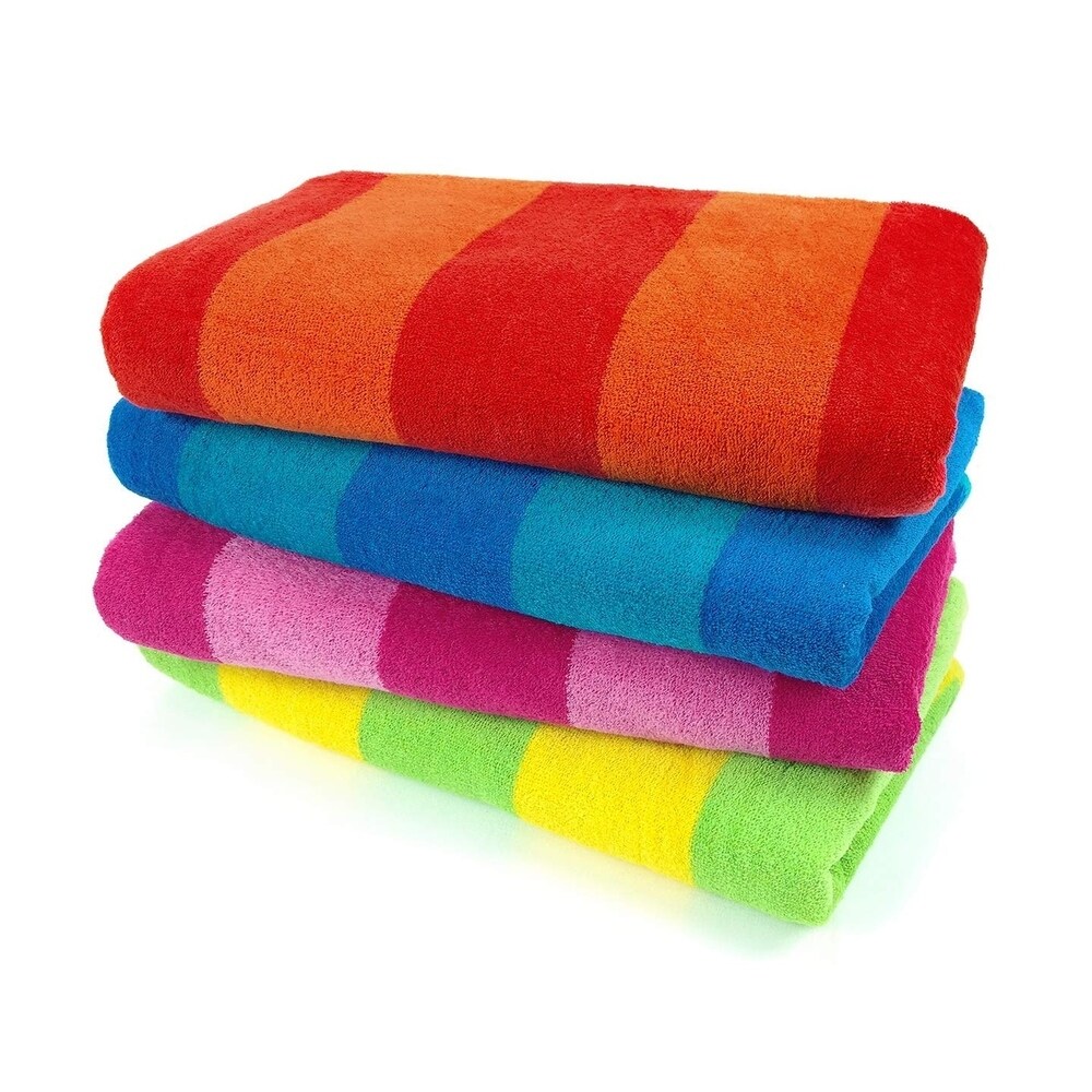 ABC Beached AZ  Blue Fringed Beach Towel86x160cm Great for the Beach or Pool