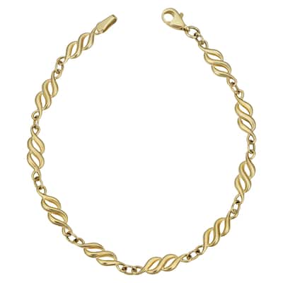 Fremada 10k Yellow Gold '8' Link Bracelet