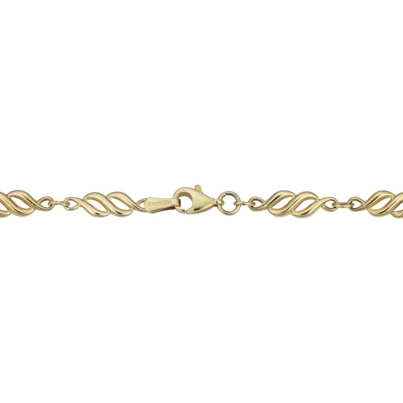 Fremada 10k Yellow Gold '8' Link Bracelet