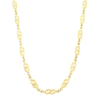Fremada 10k Yellow Gold '8' Link Necklace (18 inch)
