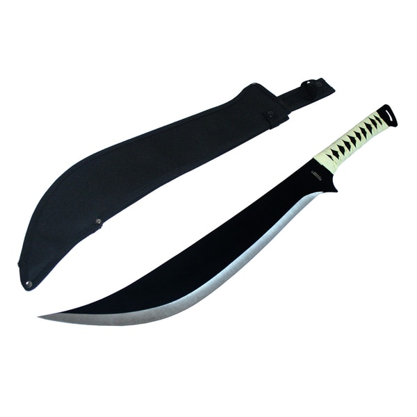 Full Tang Black 27.5 inch Stainless Steel Machete Hunting Sword Defender Machetes, Axes & Hatchets