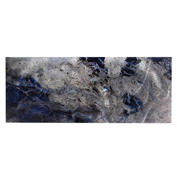 Striking Abstract Storm Color Swirling Blue Silver Modern Striking Abstract X27 Storm Color Swirling Blue Silver