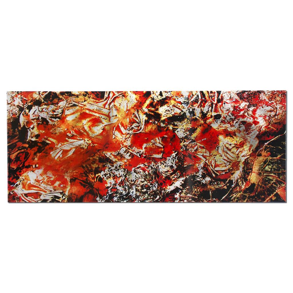 Emley 'Cinders' Textured Abstract Metal Wall Art