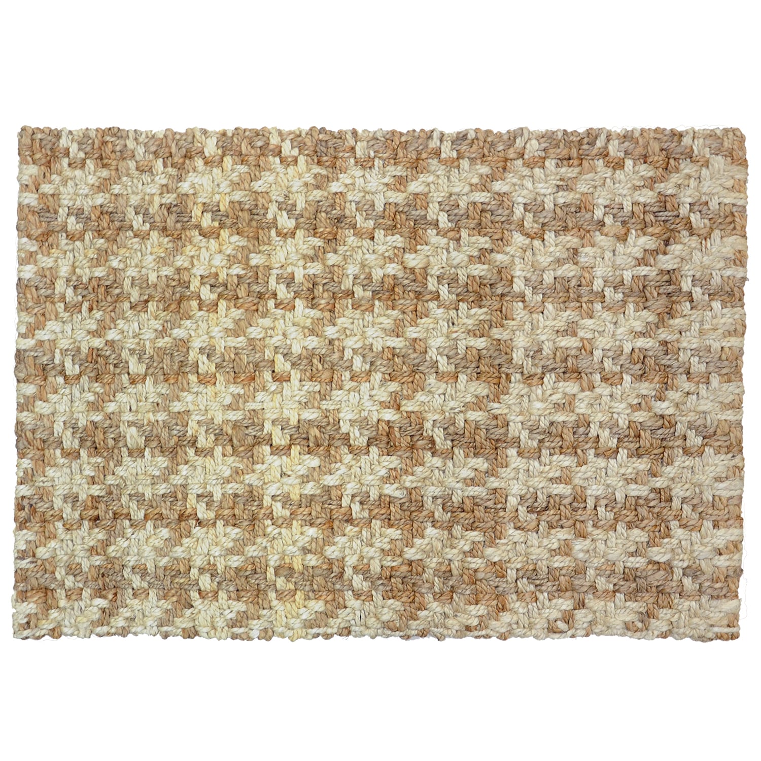 Maricel Houndstooth Natural Jute 4x6 Rug