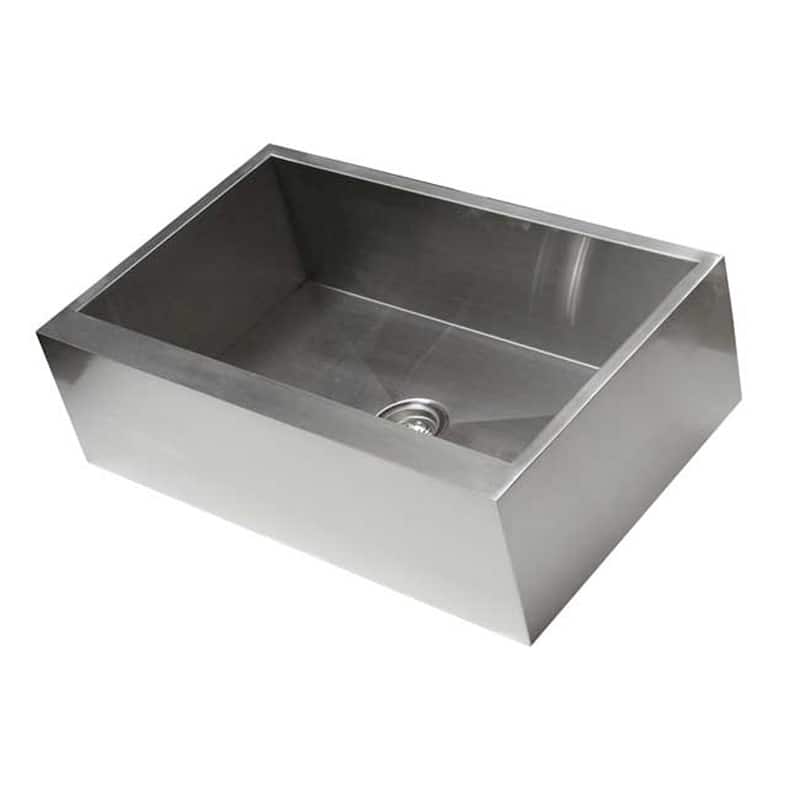 36-inch 16-gauge Farmhouse Single Bowl Flat Apron Kitchen Sink