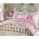 preview thumbnail 1 of 4, Cozy Line Mariah 3-piece Pink Floral Kids' Quilt Set