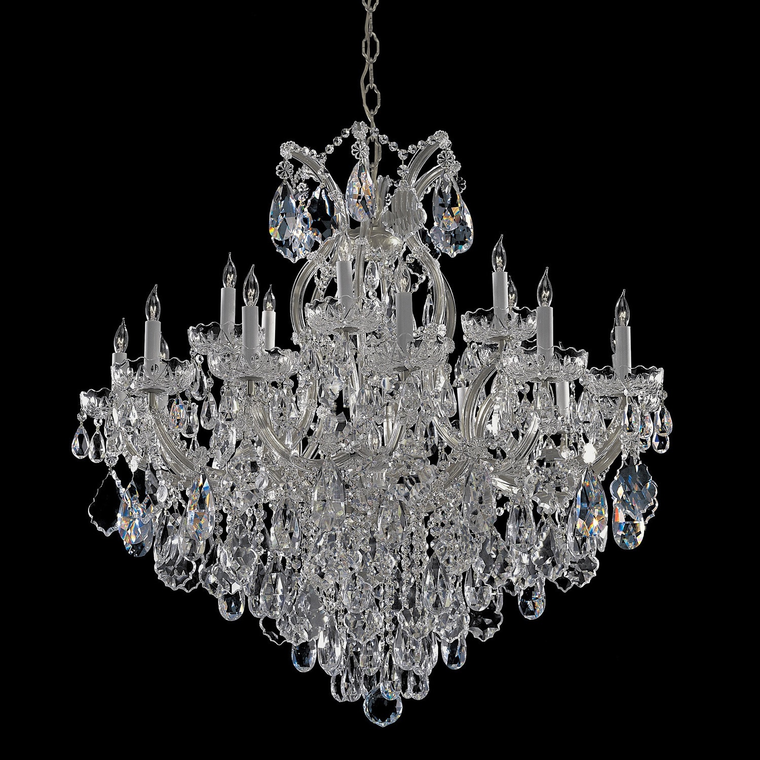 Crystorama Maria Theresa Collection 18 + 1-light Crystal Chandelier - Chandeliers For Bedrooms by Overstock.com