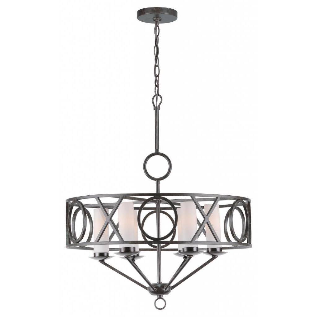 Odette 6 light English Bronze Chandelier