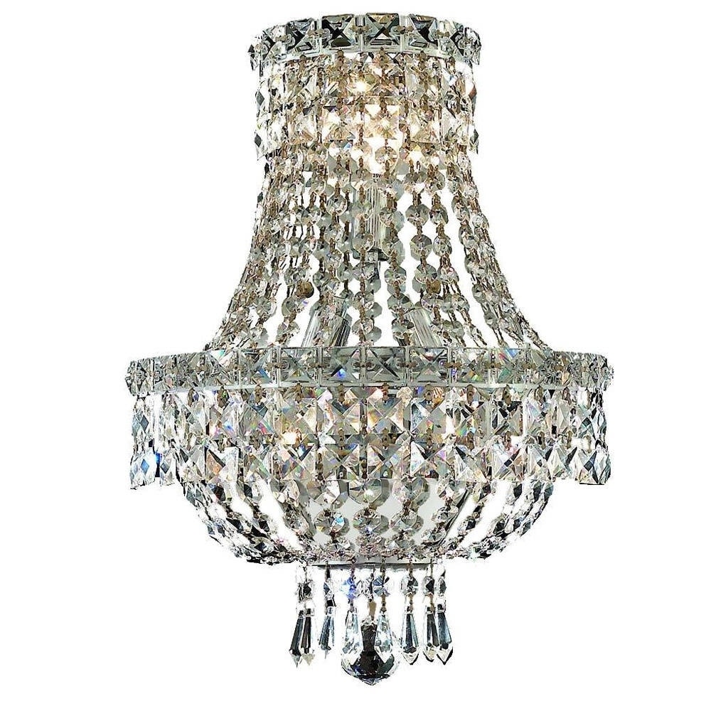 Christopher Knight Home Lavaux Royal Cut Crystal And Chrome 3 light Wall Sconce